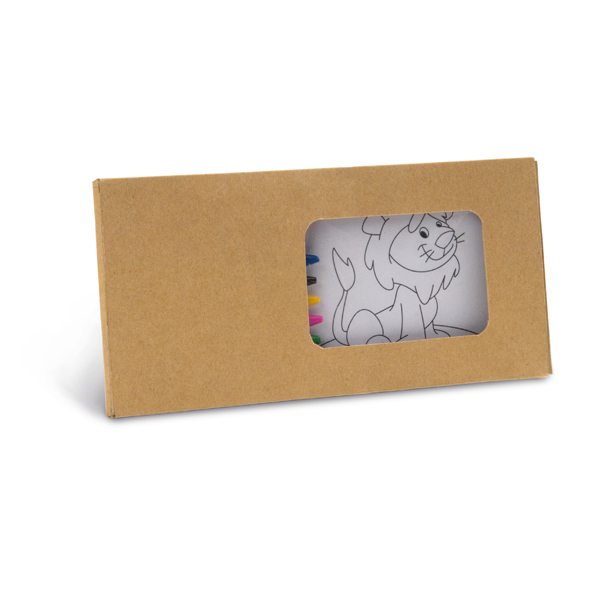 Kit para pintar em caixa de cartão